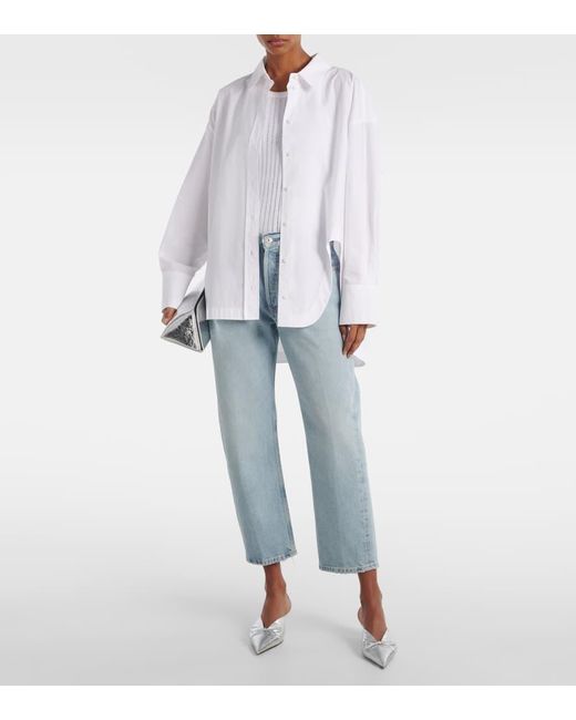 Citizens of Humanity Blue Winslow Cropped Straight Jeans