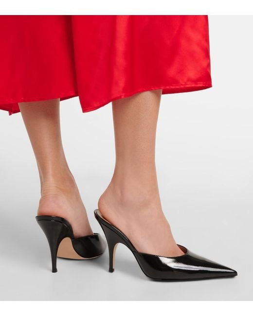 Gianvito Rossi Black Leather Mules