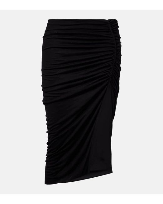 Falda Midi Lilies Svita Rick Owens de color Black
