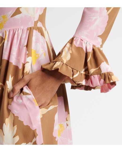 LaDoubleJ Multicolor Visconti Silk Crepe De Chine Maxi Dress