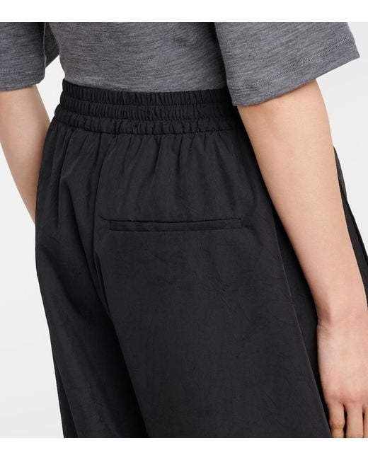 Rohe Black Barrel-Leg Pants