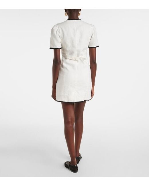 Faithfull The Brand Natural Jane Linen Minidress