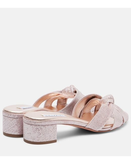 Aquazzura Pink Nina 35 Sandals