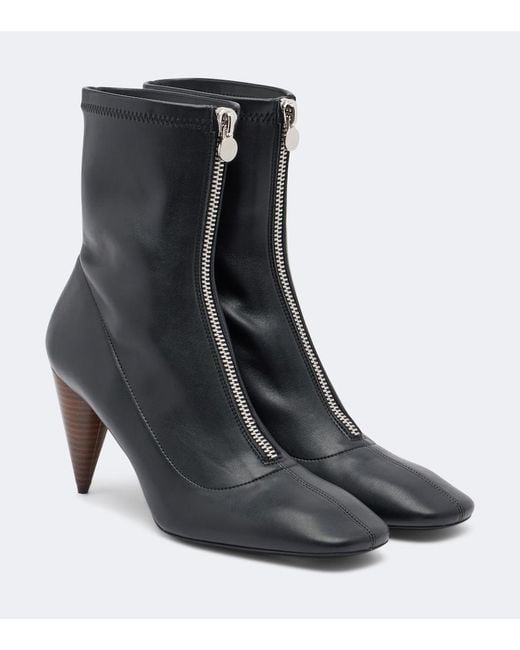 Stella McCartney Black Zipped Ankle Boots