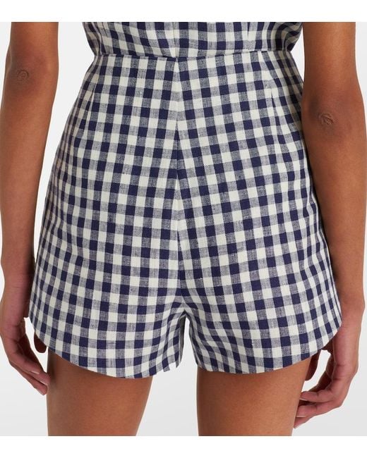 Posse White Shorts Sadie Aus Leinen