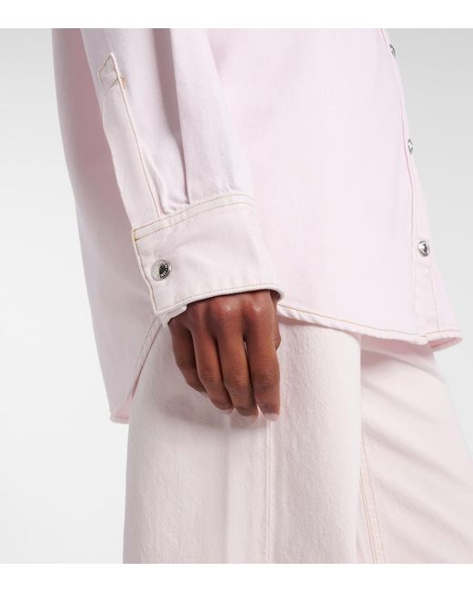 Agolde Pink Lotta Denim Overshirt