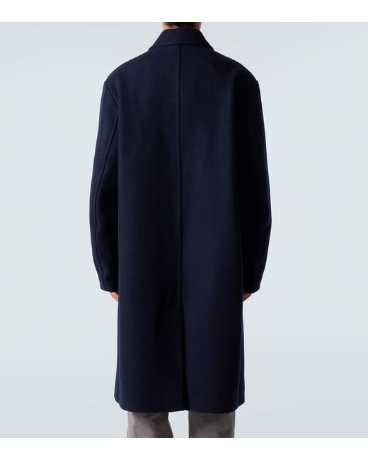 Dries Van Noten Mantel Aus Twill in Blue für Herren