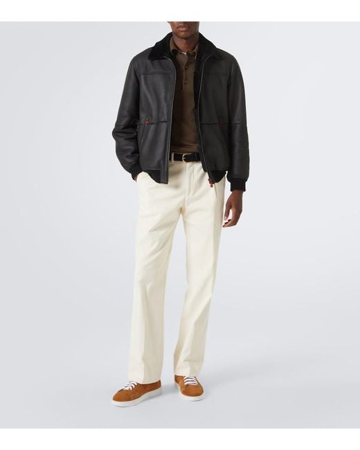 Kiton Brown Suede Sneakers for men