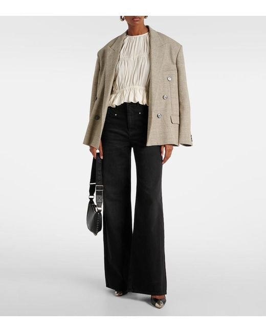 Isabel Marant White Gelina Crepe De Chine Blouse