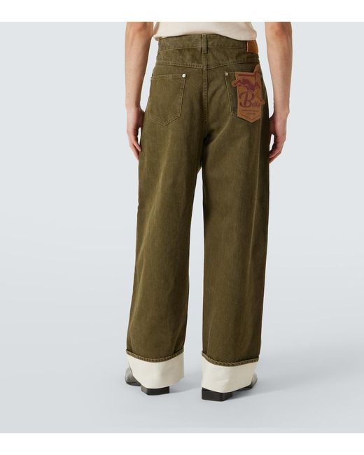 Bottega Veneta Green Straight Jeans for men