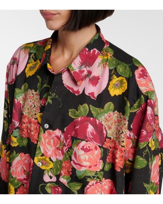 Junya Watanabe Black Pleated Shirt