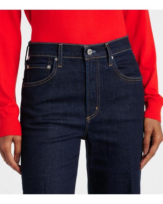 Citizens of Humanity Blue Vidia High-Rise Flared Jeans