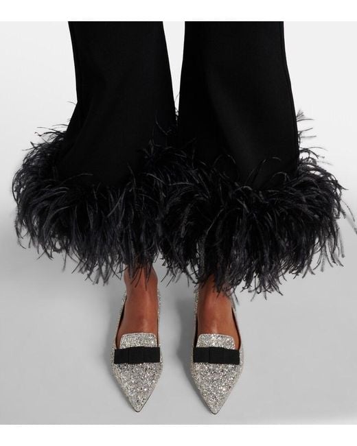 Jimmy Choo Metallic Gala Glitter Flat