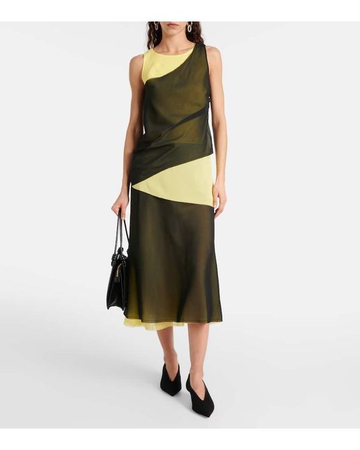Abito Midi Con Stampa di JACQUES WEI in Green