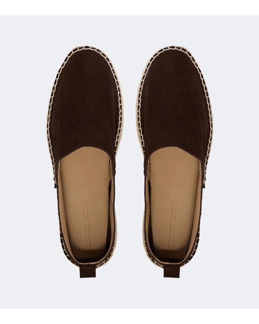 Frescobol Carioca Brown Helio Suede Espadrilles for men