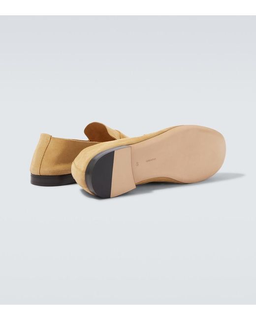 The Row Natural Suede Loafers for men