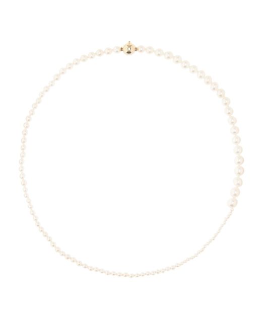 Sophie Bille Brahe Petite Peggy 14kt Gold And Pearl Necklace in Yellow ...