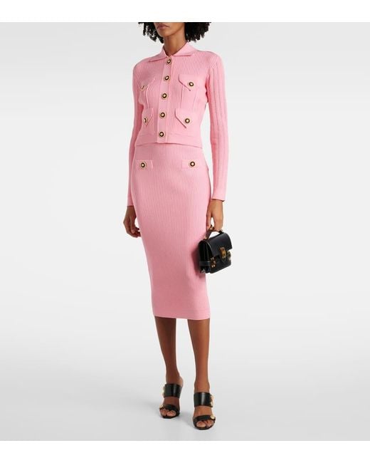 Balmain Pink Cardigans