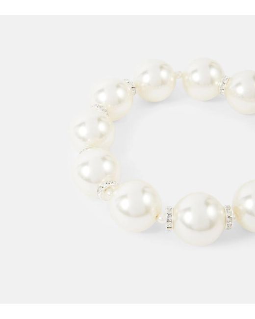 Choker con perlas artificiales Magda Butrym de color White
