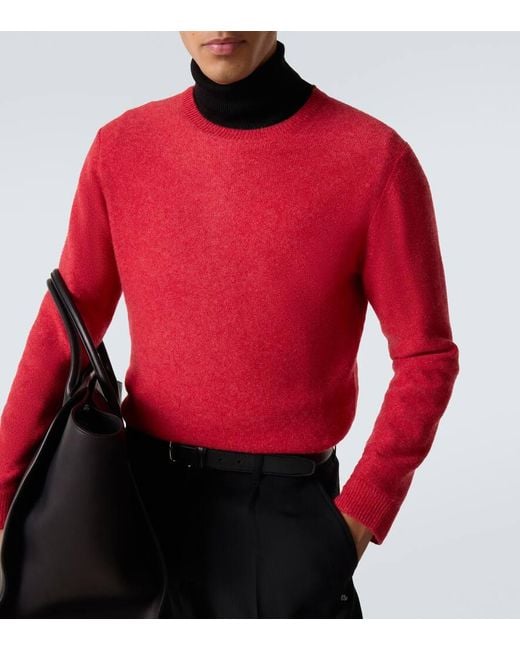 LeKasha Pullover Toucques Aus Kaschmir in Red für Herren