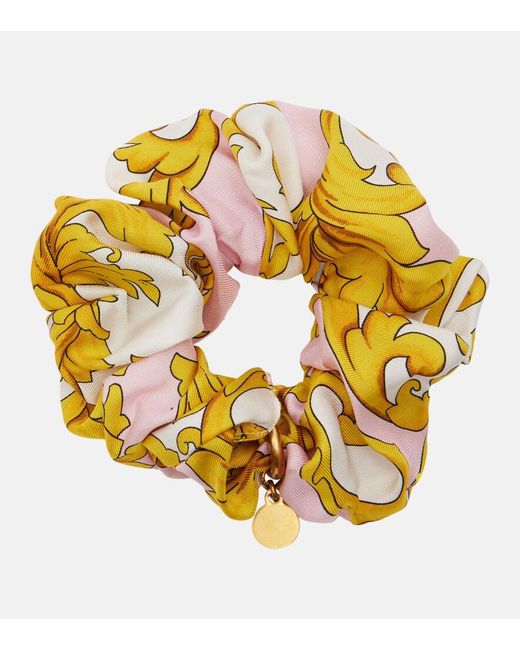 Scrunchie Medusa di Versace in Metallic