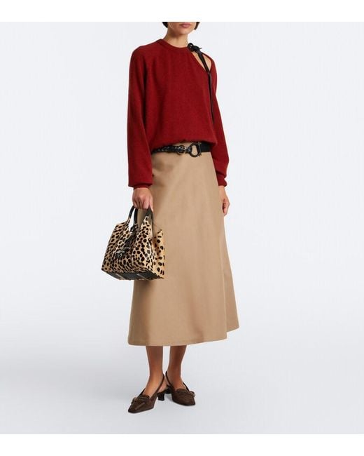 Tod's Brown Suede Slingback Pumps