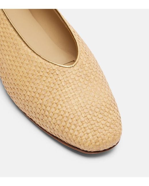 Le Monde Beryl Natural Regency Raffia Ballet Flats