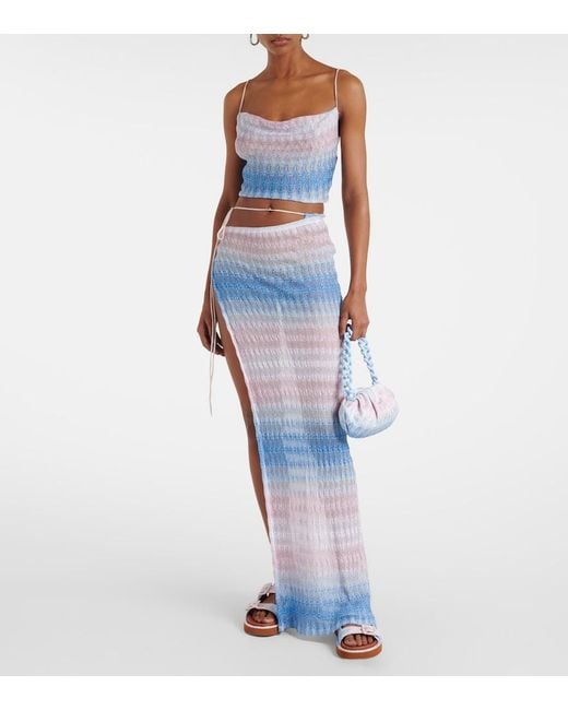 Missoni Blue Wave Cropped Top
