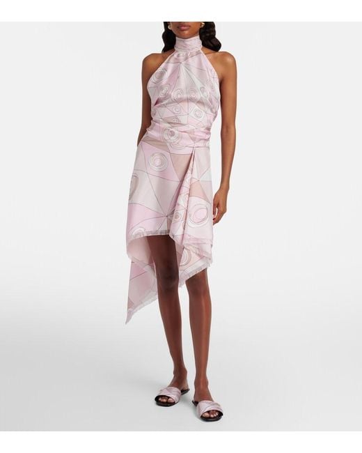 Emilio Pucci Pink Occhi Silk Twill Top