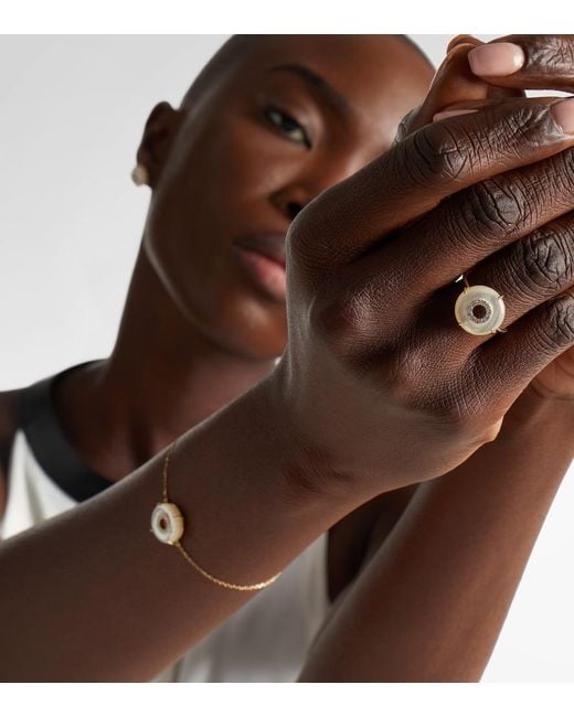 Mateo White 14Kt Ring With Diamonds And Pearls