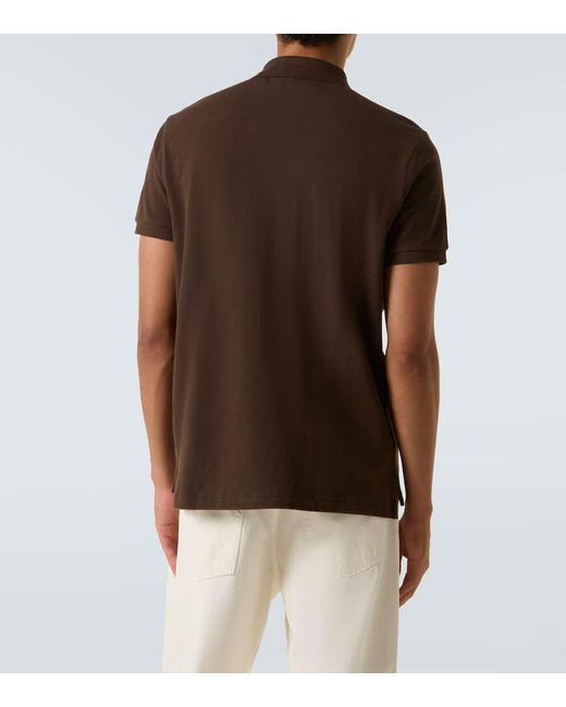 Polo Ralph Lauren Brown Cotton Pique Polo Shirt for men