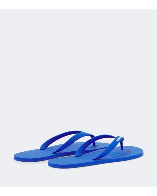 Christian Louboutin Blue Logo Thong Sandals for men