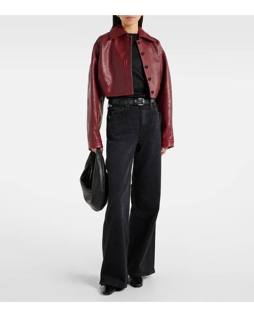 Citizens of Humanity Blue High-Rise Wide-Leg Jeans Paloma