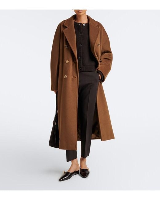 Max Mara Gray Wool-Blend Slim Pants