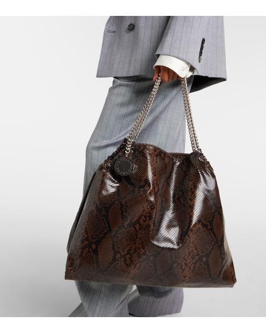 Stella McCartney Brown Tote Bag Aus Lederimitat