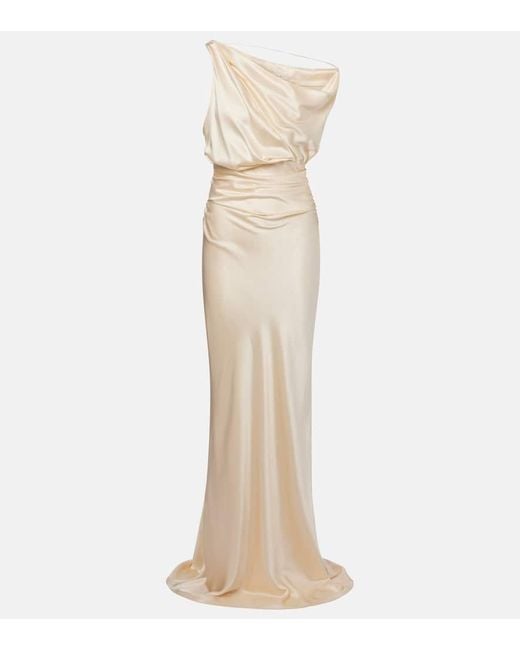 The Sei Natural Robe Aus Seidensatin