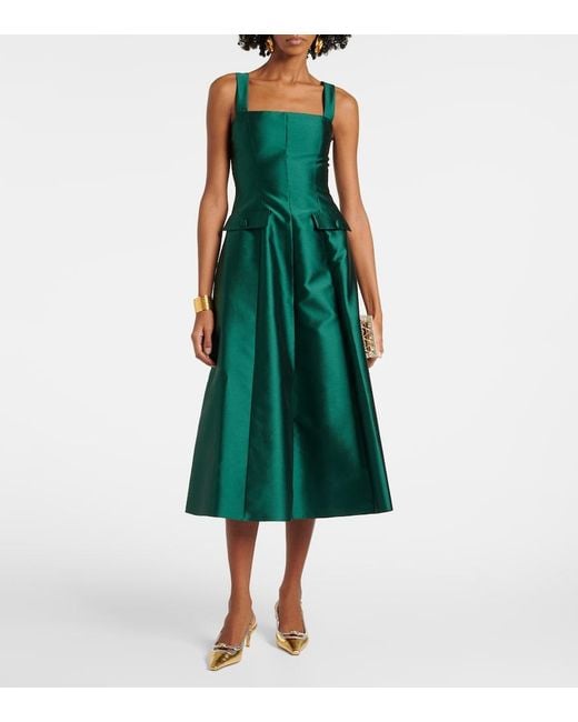 Markarian Green Alouette Midi Dress