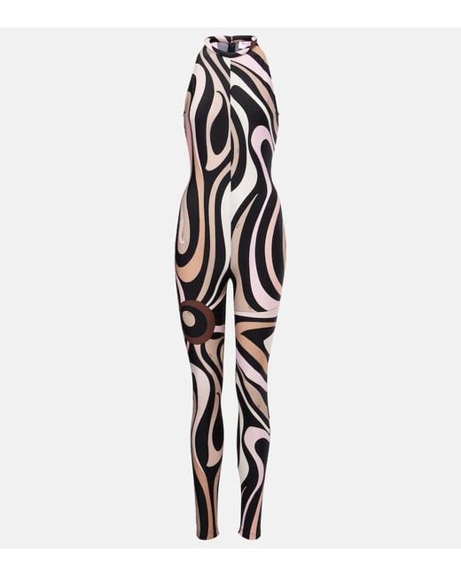 Emilio Pucci White Marmo Catsuit