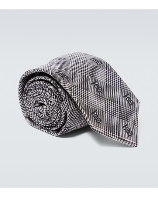 Burberry Krawatte aus Seide Manston in Gray für Herren