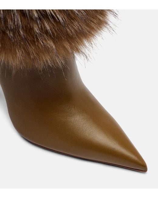 Christian Louboutin Brown Yangzee 100 Leather Knee-High Boots