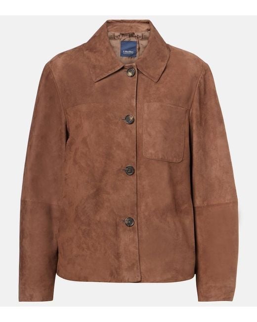 Max Mara Brown Suede Jacket
