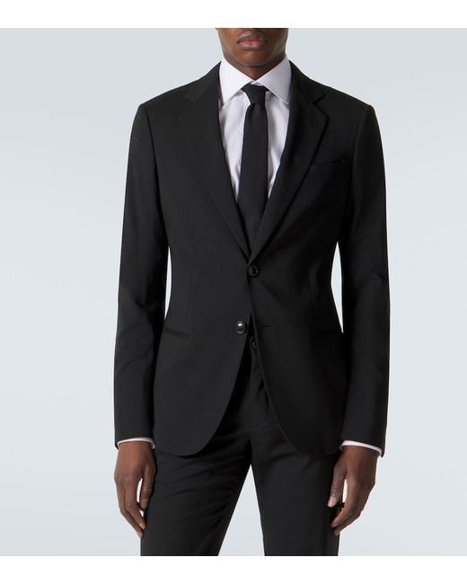 Giorgio Armani Black Wool Suit for men