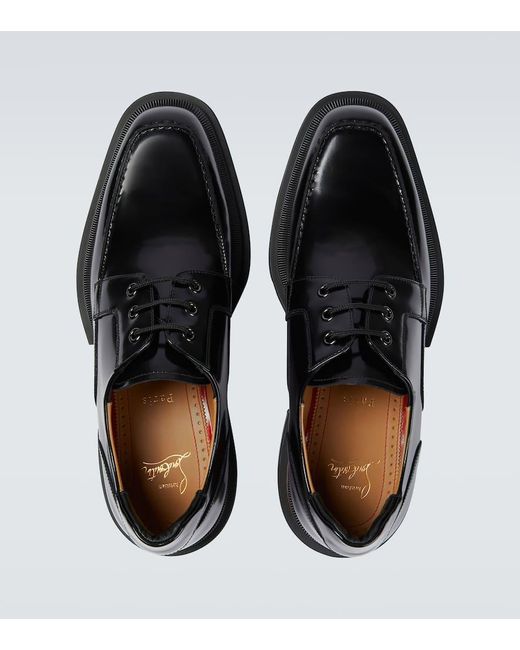 Zapatos Our Georges de piel Christian Louboutin de hombre de color Black