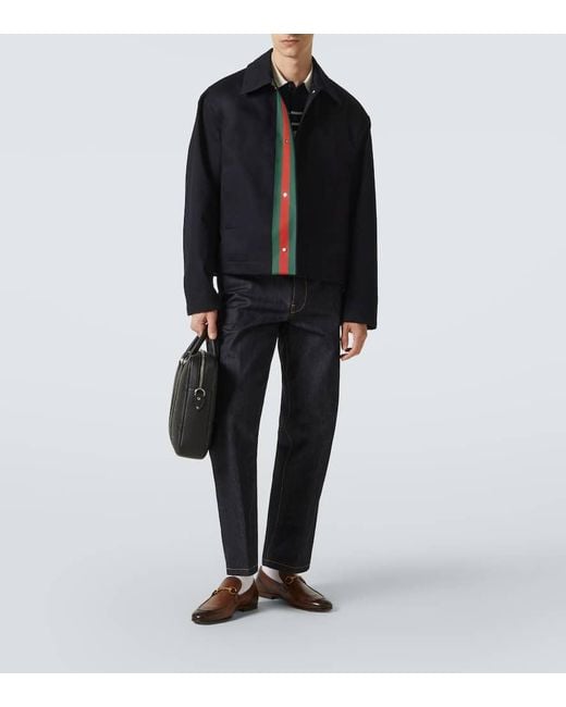 Gucci Black Jumbo Gg Leather Briefcase for men