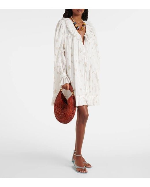 Chloé Red X Made For A Summer Banana Small Raffia Shoulder Bag