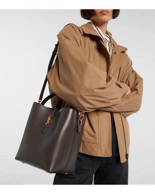 Saint Laurent Black Bucket Bag Le 37 Cassandre Aus Leder