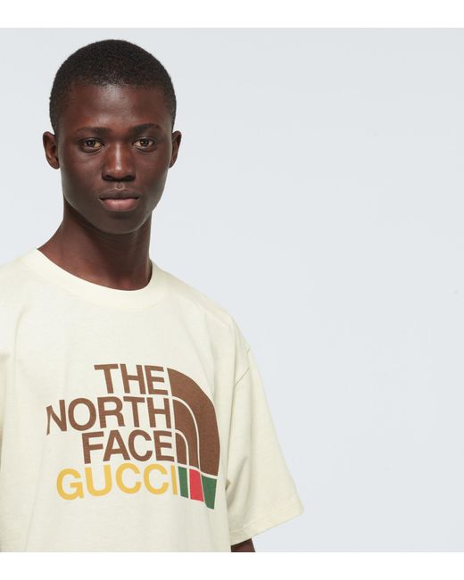Gucci The North Face X Cotton T-shirt in White for Men | Lyst