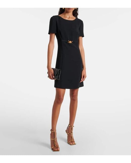 Versace Black Minikleid Medusa '95 Aus Cady