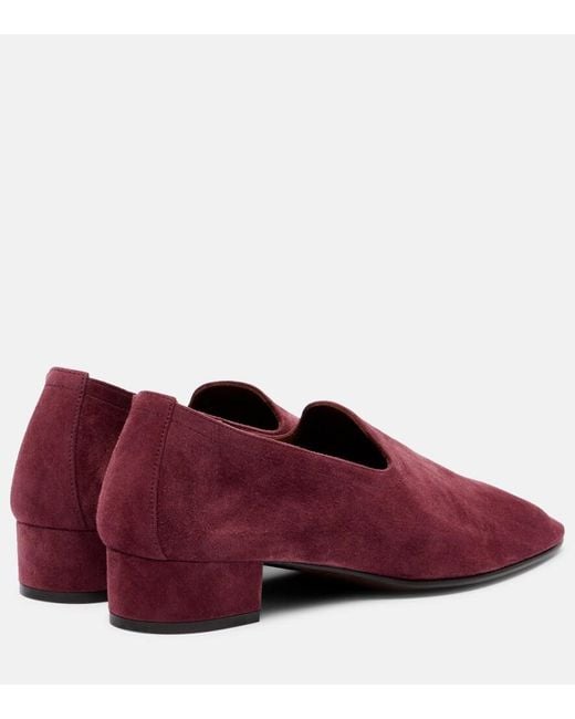 Herbert Levine Red Soft Touch Suede Loafers
