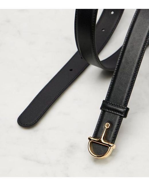 Cintura Horsebit di Gucci in Black